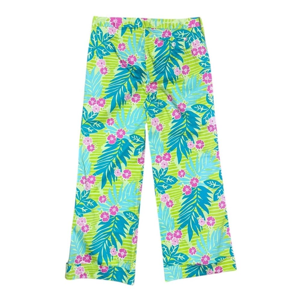 Lilly Pulitzer Amelia Cuffed Pants with White Label - Size 4. - Picture 6 of 6